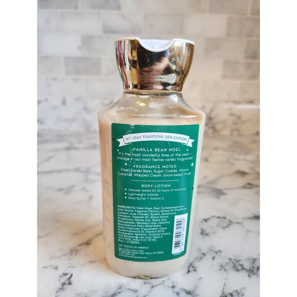 Bath & Body Works Vanilla Bean Noel 24Hr Moisture Lotion Shea Butter & Vitamin E - Picture 2 of 2